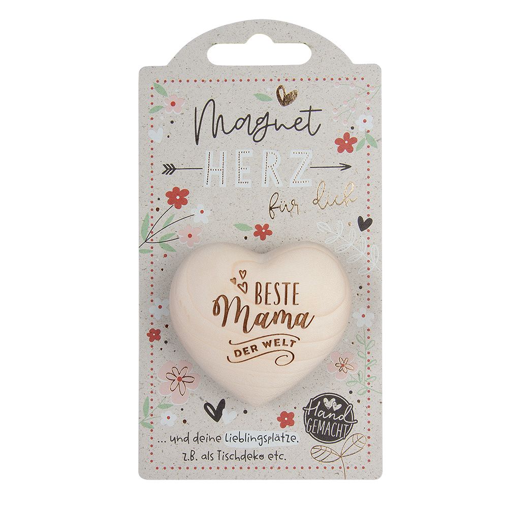 LovelyHearts - mit Magnet: "Beste Mama der Welt"