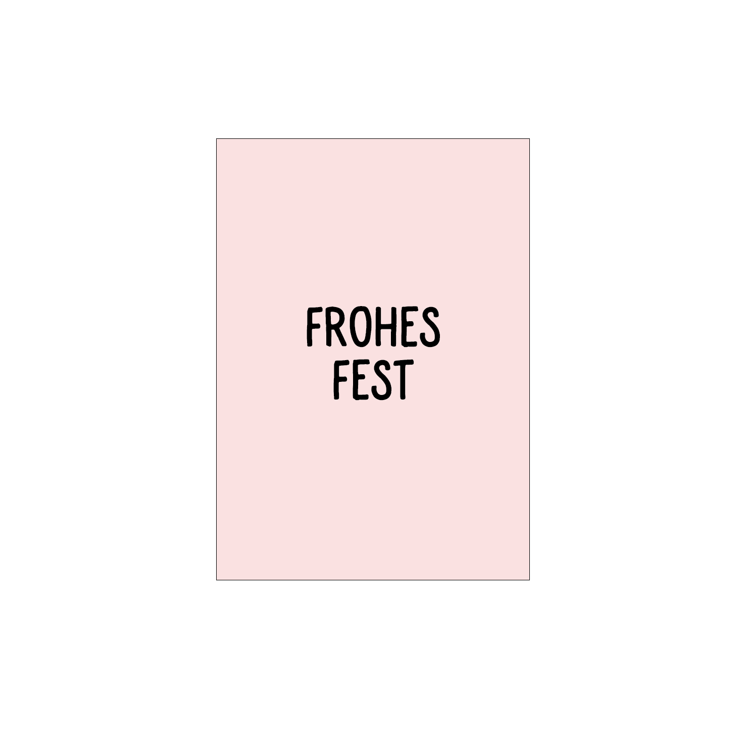 Grußkarte "Frohes Fest" (Sage)