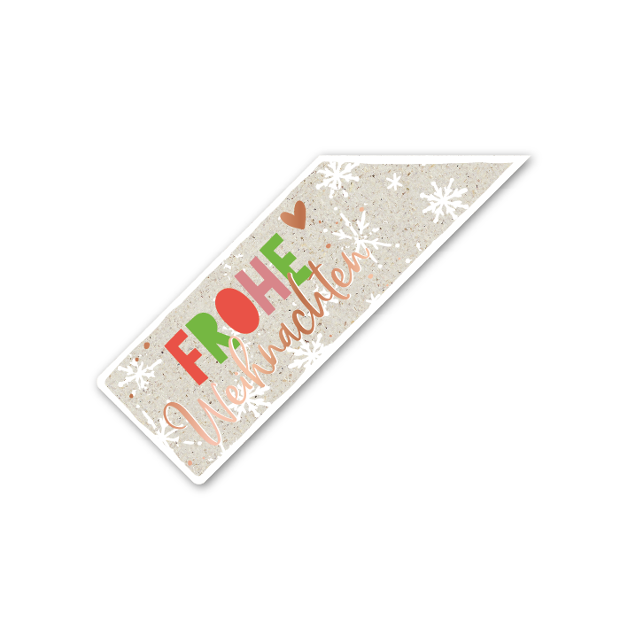Grußfahne "Frohe Weihnachten" (Sage)