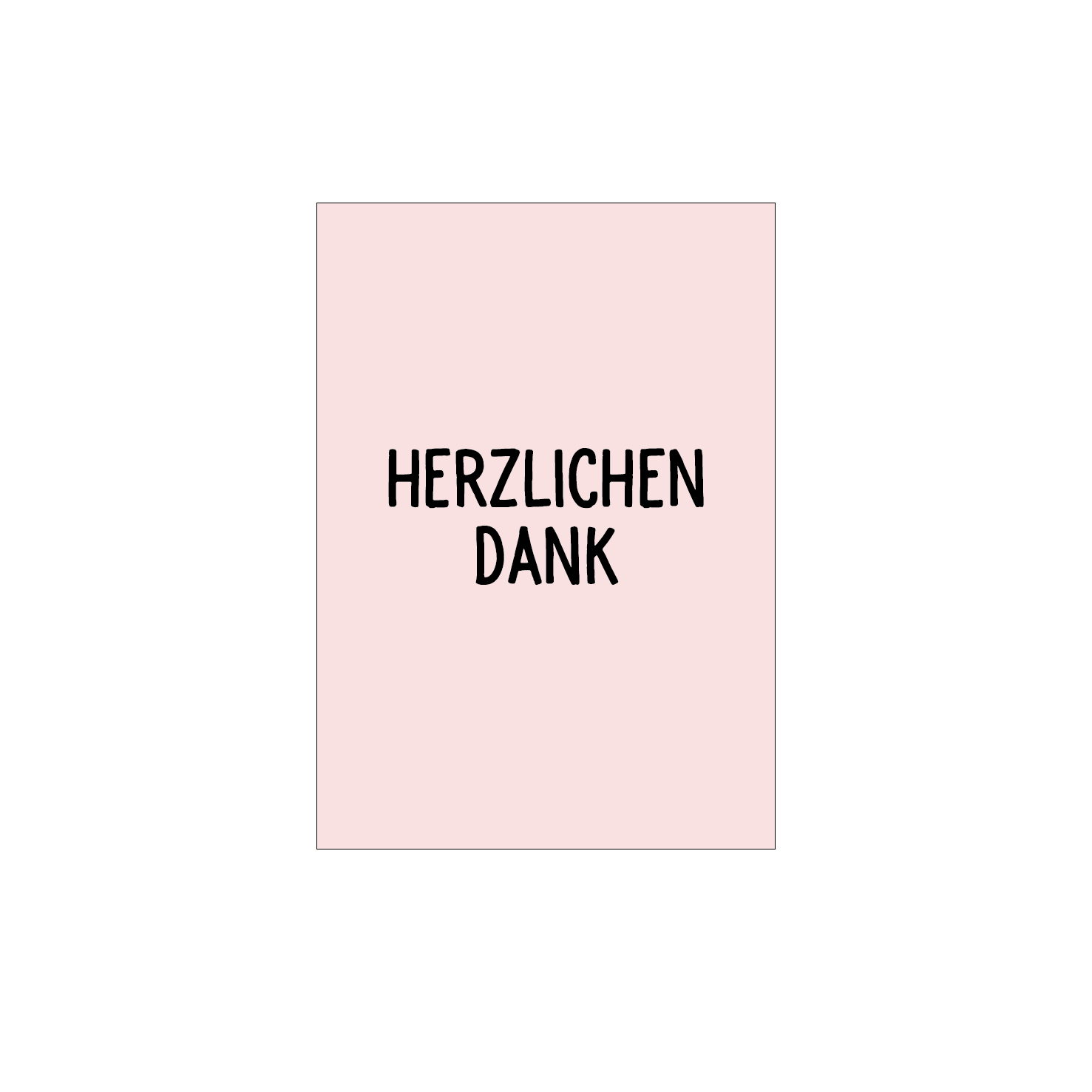 Grußkarte "Herzlichen Dank" (Sage)