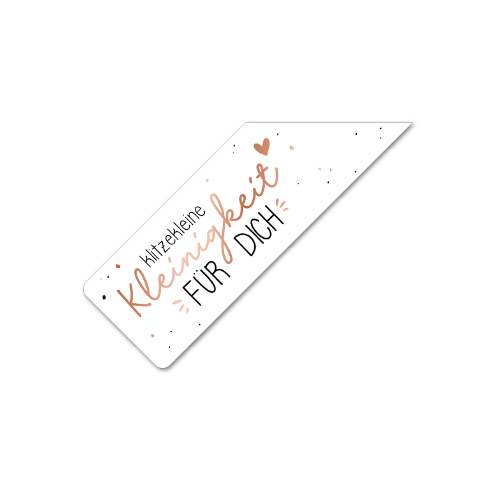 Grußfahne "Klitzekleine Kleinigkeit" (Sage)