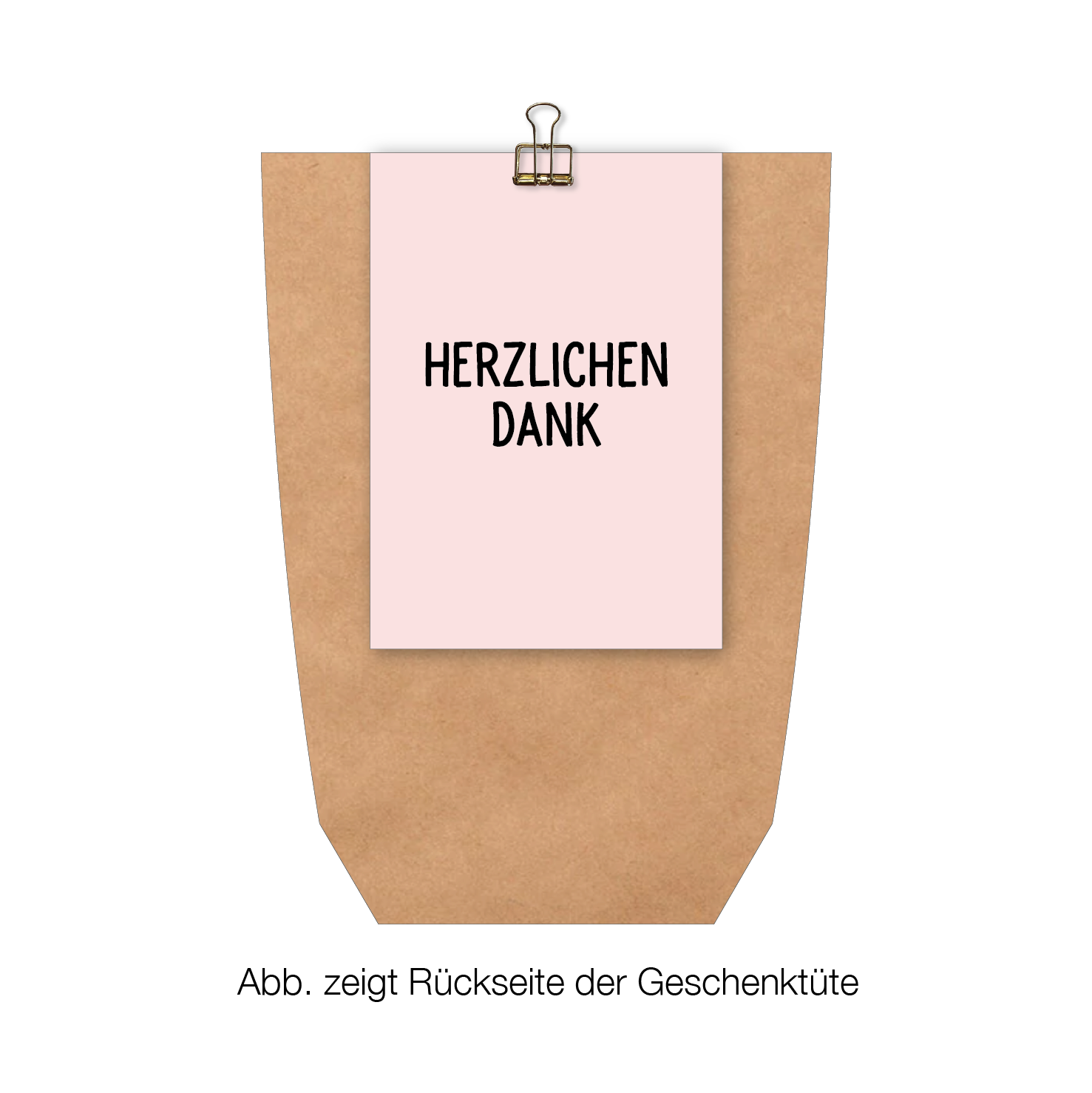 individuell: Grußkarte "Frohes Fest" mit personalisiertem Text auf Rückseite