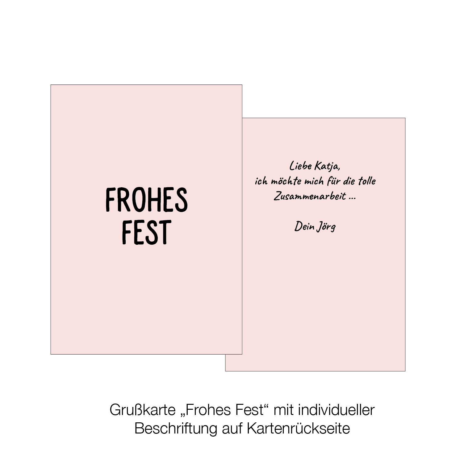 individuell: Grußkarte "Frohes Fest" (Sage) (200 Zeichen)